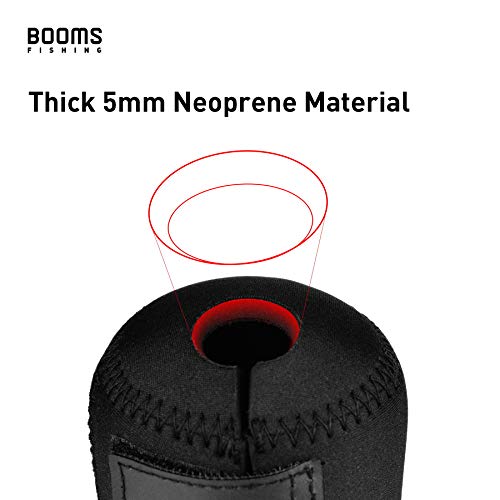 Booms Fishing RC1 Neoprene Reel Cover, Round Baitcasting Reels Cover, Fit for 50 100 200 300 400 800 1000 2000 3000 4000~10000 Conventional Reels, S/M/L/XL Size - size: S (3.1" W x 2.7" D)