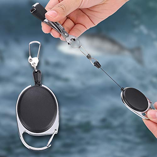 Fishing Line Nipper, Quick Knot Tying Tool, Fly Line Clippers with Zinger Retractor Combo