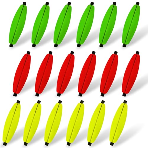 Narcissus Fishing Slotted Peg Float – Slip Bobbers for Fishing, Catfishing Tackle, Fishing Bobbers for Bass, Santee Rig, Easy Line Insertion, No Threading - color: 18pcs-3in