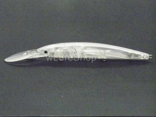 Blank Unpainted Minnow Crankbait Topwater Lipless Jerkbait Fishing Lures - color: UPM650P10