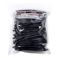 YUM Dinger Classic Worm All-Purpose Soft Plastic Bass Fishing Lure 100 Pack, 5 Inch - color: Black Blue Flake, size: 5"
