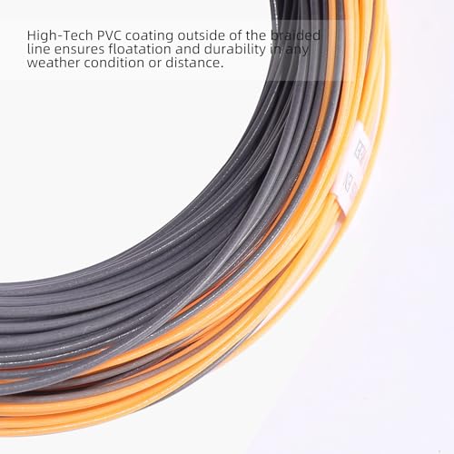 Gold Fly Line 90FT Weight Forward Floating 2 3 4 5 6 7 8 9WT Fly Fishing Line - color: ORANGE + GRAY, size: WF2F -90FT