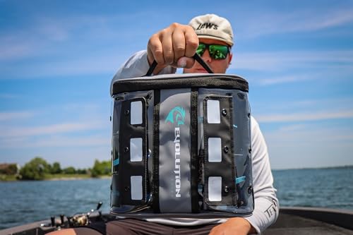 Evolution Fishing Linemaster Bulk Spool Bag – Fits 4 Line Spools, Line Wranglers Included, Tarpaulin Storage Case, Grommet Spooling System