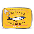 Cessfle Canned Sardines Makeup Bag, Funny Sardine Tin Fish Cosmetic Bag, Creative Cute Makeup Bag Kawaii Pencil Case Pouch, Coquette Make up Pouch for Women - color: Yellow