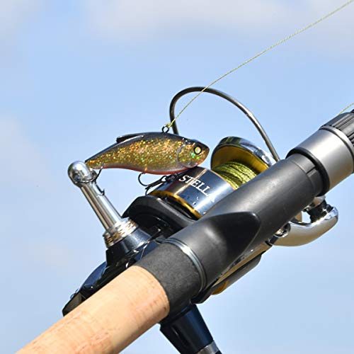 GOMEXUS Reel Stand Protect Reel from Rock Compatiable for Shimano Stradic Stella Vanford Daiwa Certate Exist Spinning Reel - color: Silver for Stella FJ/Stradic FL, style: 42mm-basic
