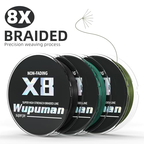 Braided Fishing Line 8 Strands (Non-Fading) Super 100% PE(LBS:6/8/10/15/20/30/40/50/60/70/80/90/100/130/150/200)(150M 300M 500M 1000M) Ocean, Lake,Parks, River Fishing - color: Black, size: 30LB 500M 546Yards