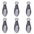 Sougayilang Fishing Weights Sinkers Bank Sinkers Bullet Weights for Surf Fishing Pier Bank Fishing Saltwater Fishing Gear 1oz to 12oz - size: 8oz 6pcs
