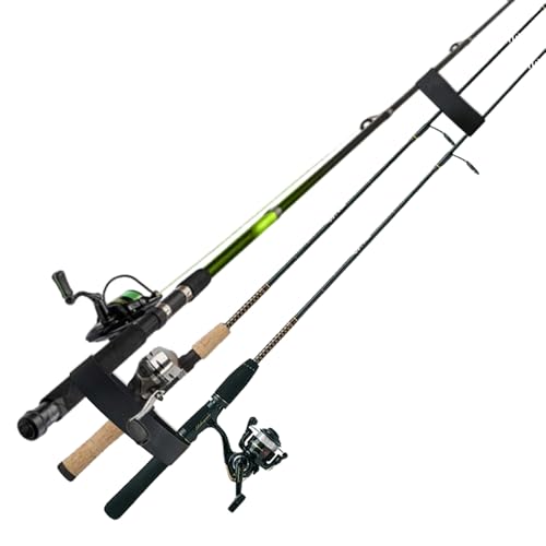 2 Pcs Fishing Rod Straps for Boat Deck Rod Holders One Long One Short, Fishing Pole Sleeve Wrap Rod Waterproof Fishing Accessories for Securing Boat and Anglers Outdoor Included 10 Screws 10 Gaskets