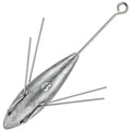 Dr.Fish 5 Pack Sputnik Sinker Spider Sinker 2oz-10oz Surf Fishing Lead Weight Pyramid Saltwater Beach Casting Sea Fishing - size: 5oz-2 Pack