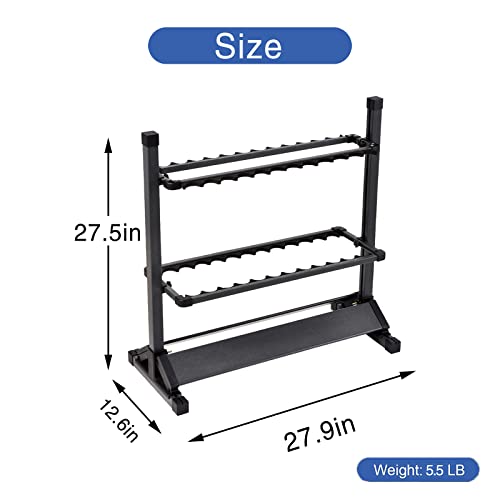 JOYWAVE Fishing Rod Holders,Aluminium Fishing Pole Holders,Portable Fishing Rod Rack,Holds Up to 24 Rods,Fishing Pole Vertical Ground Display Rack - color: White