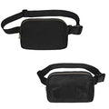 VOROLO Fanny Pack For Women And Men Crossbody Bag Belt Bag | Adjustable Strap Graduation Gifts Lightweight Travel Running - color: Black+Camo Black