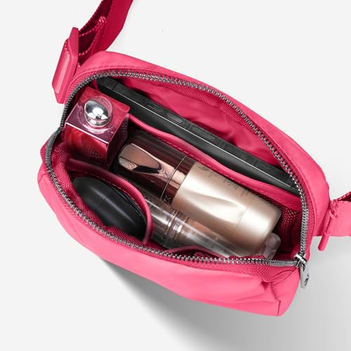 JSJ Mini Fanny Pack for Women & Men,Valentines Day Gifts for Girls Teens Kids Daughter Sister Her,Trendy Stuff Crossbody Bags Cute Everywhere Belt Bags.(Pink Glow) - color: Pink Glow
