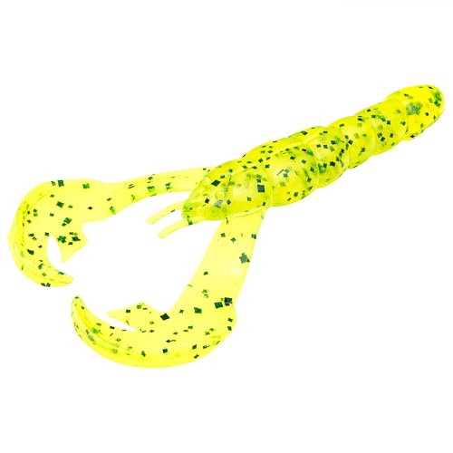 Strike King Rage Tail Craw - color: Chartreuse Pepper, size: 4 inch