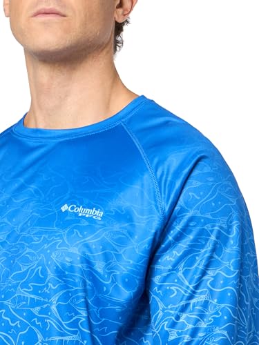 Columbia Men's Super Terminal Tackle PFG Super Fade II - color: Vivid Blue Saltwater Fade/Tt Ssf, size: Large