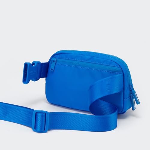 Pander Two Way Zipper Fanny Pack Nylon Everywhere Belt Bag for Women, Water Repellent Waist Packs, Crossbody Bags with Adjustable Strap (Capri Blue) - color: Capri Blue