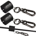 Dovesun Creek Rod Clips Wearable Fishing Rod Holder Clip Fly Fishing Pole Accessories 1PCS & 2PCS - color: Cylindrical-Black-2PCS