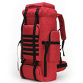 Hiking Backpack for Men 70L/100L Camping Backpack Military Rucksack Molle 3 Days Assault Pack for Climbing | Camping Backpack - color: 70l-red