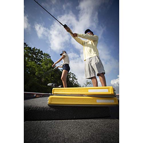Plano EDGE Premium Terminal Tackle Utility Box, Clear and Yellow, Rust-Resistant Storage, Waterproof Tackle Tray Organizer for Weights, Hooks, and Baits - style: Terminal