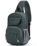 OIWAS Sling Bag Crossbody Backpack for Men, One Strap Backpack Hiking Daypack Chest Bag for Women - color: Gray