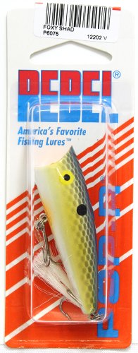 Rebel Lures Pop-R Topwater Popper Fishing Lure - color: Foxy Shad, style: Pop-r (1/4 Oz)