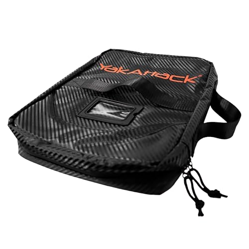 YakAttack 14” x 12” HD Bait Binder | Large Soft Bait Organizer & Fishing Lure Storage Case | Heavy-Duty Imported Tackle Bag for Plastics, Tools & Gear | Ideal for Kayak & Boat Anglers | Fishing Wallet - size: 14" x 14"