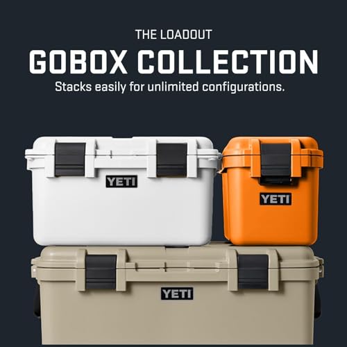 YETI LoadOut GoBox Collection, Divided Waterproof Cargo Case, Dry Box, Camera Case, Fishing Tackle Box - color: Black, size: GoBox 1