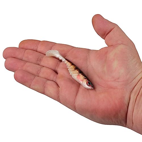 Berkley PowerBait Ripple Shad Fishing Soft Bait - color: HD Yellow Perch, size: 3 1/2"