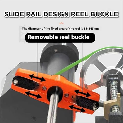 Electric Fishing Line Spooler Winder, Fishing Reel Spooling Station, Adjustable Speed 0-300 R, 0-8kg Damping Brake, with Meter Counter, for Trolling Reel