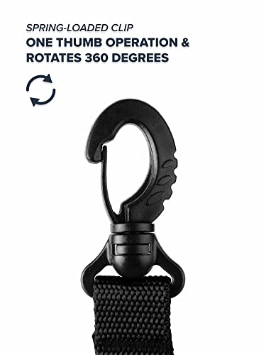 Rogue Endeavor® Fish Stringer Clip, Large, Stainless Construction, Quick Release 36” Steel Core Lanyard, Designed for Spearfishing, Kayak Fishing & Scuba Diving and All Fish Types - color: Gray- Heavy Duty