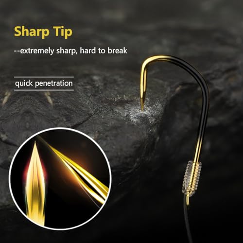 AMHDV Small Barbless Fishing Hook with Line, Tiny Fish Hooks and Leader (Pack of 20) - size: 16# (0.55-2.2lb)
