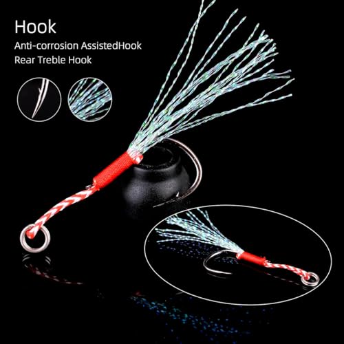 Saltwater Fishing jigs Speed Jigging Slow Jigging Pitching Lures Artificial Lures - size: 10pcs 60G