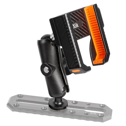 xik Kayak Phone Holder Mount with T-Bolt Track Ball, Boat Track Phone Mount Holder, [1s Lock & Release][360° Adjustable], Fits 4.7"-7.2" Smartphones - style: Medium (3.54" arm)