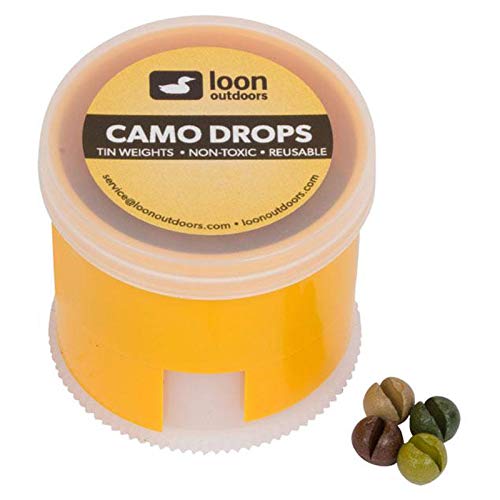 Loon Outdoors Camo Drops Split Shot | Twist Pot - size: #4 (0.2g)