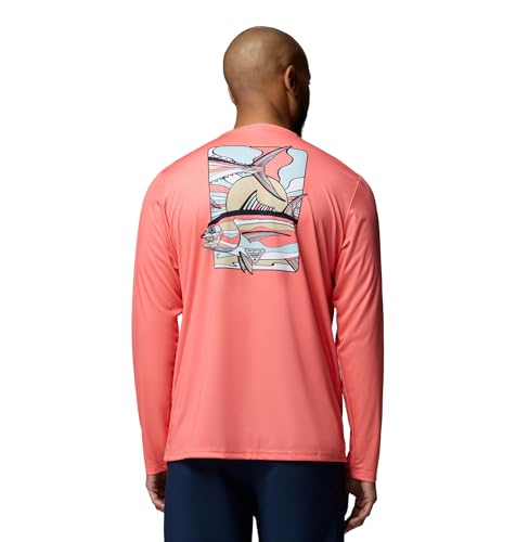 Columbia Men's Terminal Tackle PFG Fish Shine II Long Sleeve - color: Melonade, size: X-Small