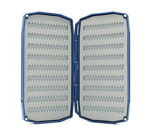 Umpqua UPG Sili Essential Fly Box Double Large Blue - color: Blue, size: Large - Blue