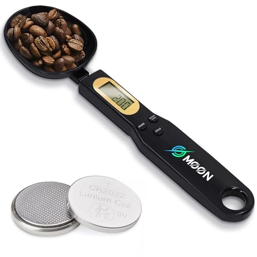 Digital Spoon Scale for Coffee & Baking, 500g/0.1g Measuring Spoon Scale with LCD Display, Gram Scale for Tea, Spices & Protein Powder, Batteries Included