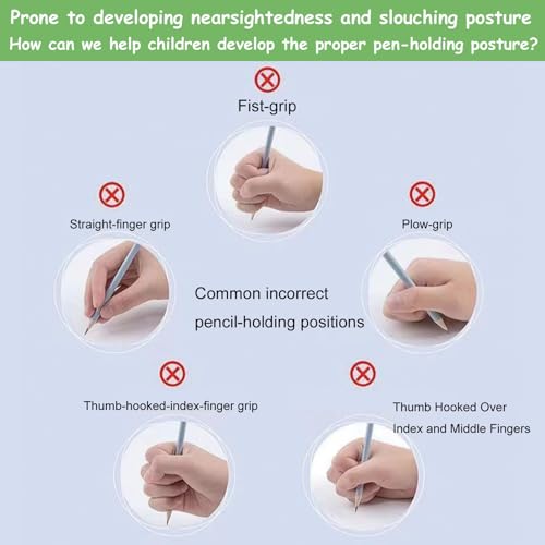 30 Pcs Pencil Grips for Kids Handwriting, Ergonomic Training Tool | Writing Practice Grippers for Beginners, Posture Correction Tool for Daycare Homeschool Supplies