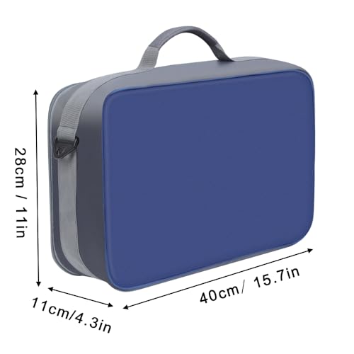 Raprance Fly Fishing Reel Case ，Customizable Dividers Shockproof Storage Box，Portable Travel Storage with Protection, Blue