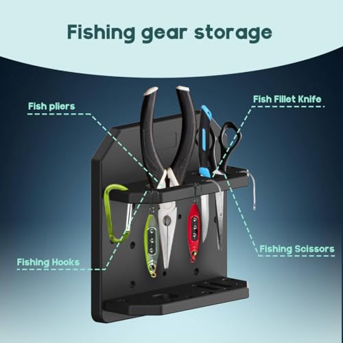 Boat Track System Tool Holder, Knife & Plier Fishing Bait Holder Combo - Compatible for Versatrack/Lund Sport Track - Marine-Grade Storage Solution. - style: 90 Degree Boat Tool Holder