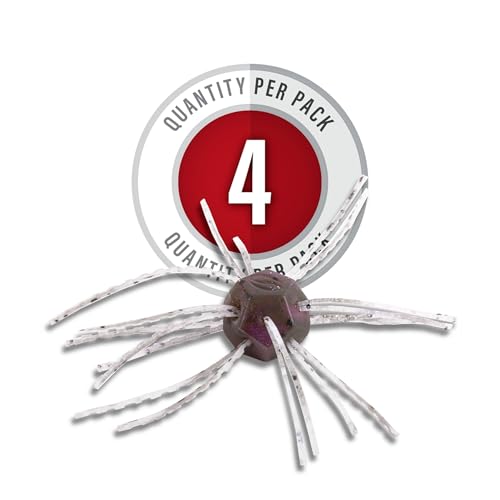 Strike King Tumbleweed Floating Fishing Lure, Finesse Creature Bait, 3-Inches, 4-Pack - color: Grape Whiskey