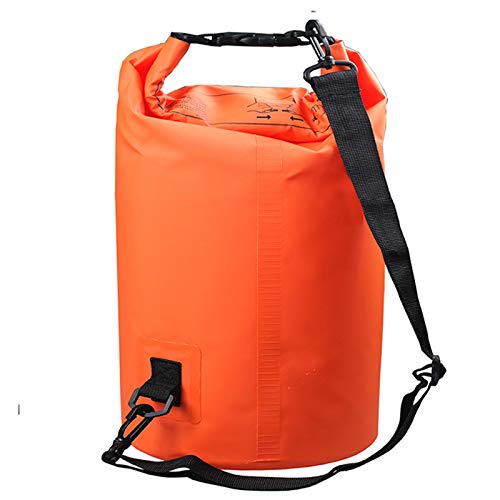 2L/3L/5L/10L/15L/20L/30L 500D Tarpaulin Heavey-Duty PVC Water Proof Dry Bag Sack for Kayaking/Boating/Canoeing/Fishing/Rafting/Swimming/Camping/Snowboarding - color: Orange, size: 5L
