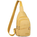 Banelu Small Sling Backpack Crossbody Bags for Women Men, Small Sling Bag Cross Body Bag Fanny Packs Crossbody Purses - Gold - color: H Gold