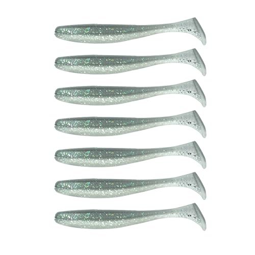 6th Sense – Divine Swimbait Soft Paddle Tail Swimbait Bass Fishing Lure, Made in USA - color: Pro Blue, size: 3.2in (7/pk)
