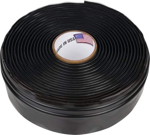 Silicone Rubber Grip Wrap for Tool Handles, Fitness and Sports Equipment - 1.7mm Thick - color: Black