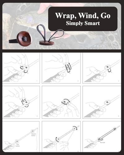 SUMATO Tenkara Line Holder UV Resistant Elastic Rubberband Rings Kebari Fly Fishing Small Fishing Tool Easy Adjustable Fishing Pole Hook Keeper