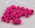 Hareline Fly Tying Mottled Tactical Slotted Tungsten Beads – Natural Finish Weighted Jig Beads, 20 Pack - color: Pink, size: 3/16 4.6mm