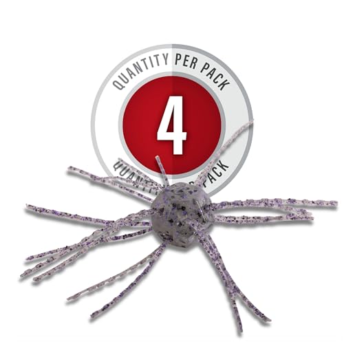 Strike King Tumbleweed Floating Fishing Lure, Finesse Creature Bait, 3-Inches, 4-Pack - color: Prism Smoke