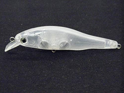 10 Blank Unpainted Minnow Crankbait Topwater Lipless Jerkbait Fishing Lures V3 - color: UPM597P10