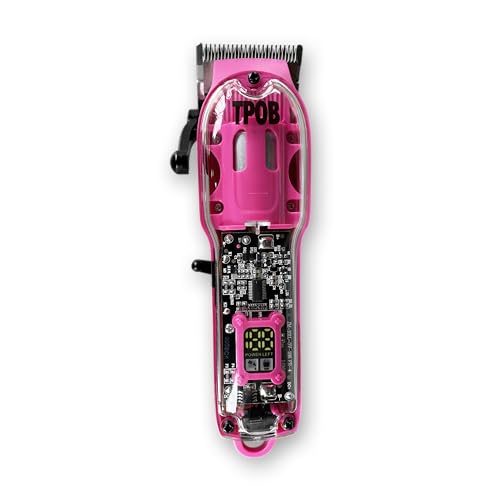 TPOB Slime 2 Candy Pink Clipper Trimmer Shaver Set Barber Hair Clippers in Matte Pink with Taper Blade - color: Candy Pack