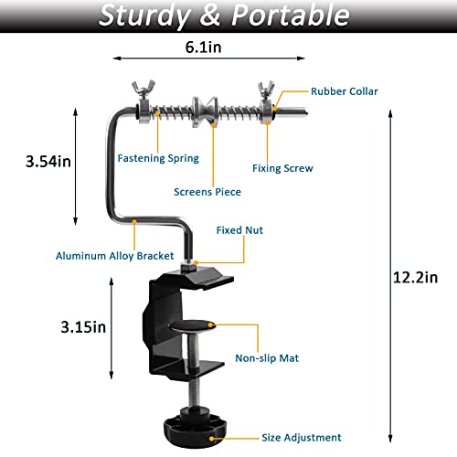 Fishing Line Spooler Winder, Adjustable Fishing Reel Spooler Spooling Station for Spinning Casting Reels - color: with Clamp